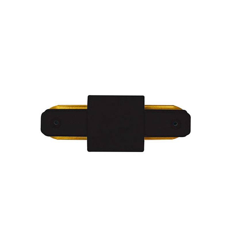 Emenda de Trilho Sobrepor I Nordecor Preto 14x94mm 6069