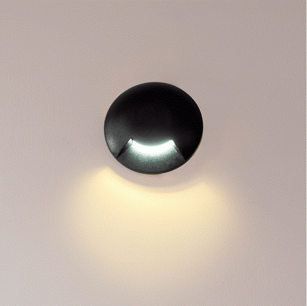 Embutido de Solo Nordecor Zola 1 Facho 1 watts IP67 3000K Preto Ø60x94mm 6240