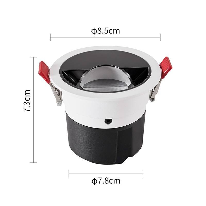 Embutido Nordecor Zagle Wall Washer 12 watts 2700K 38° Branco Ø85x73mm IRC97 Bivolt 6472