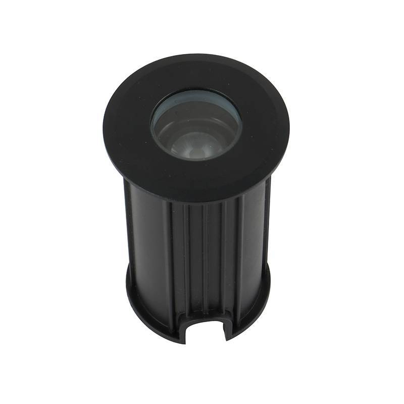 Embutido de Solo Nordecor Mies 2 watts 15° IP67 3000K Preto Bivolt Ø52x80mm 6441