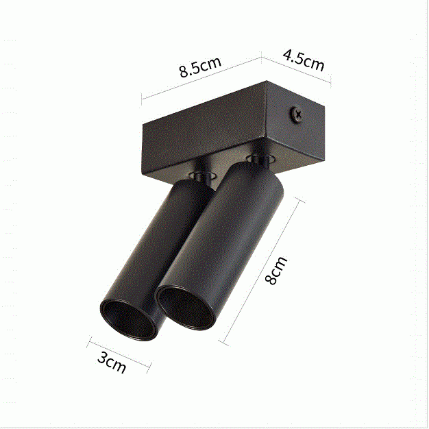 Spot Sobrepor Nordecor Kona Sof 6 watts 2700K 24° Preto Ø30x110mm IRC97 Bivolt 6586