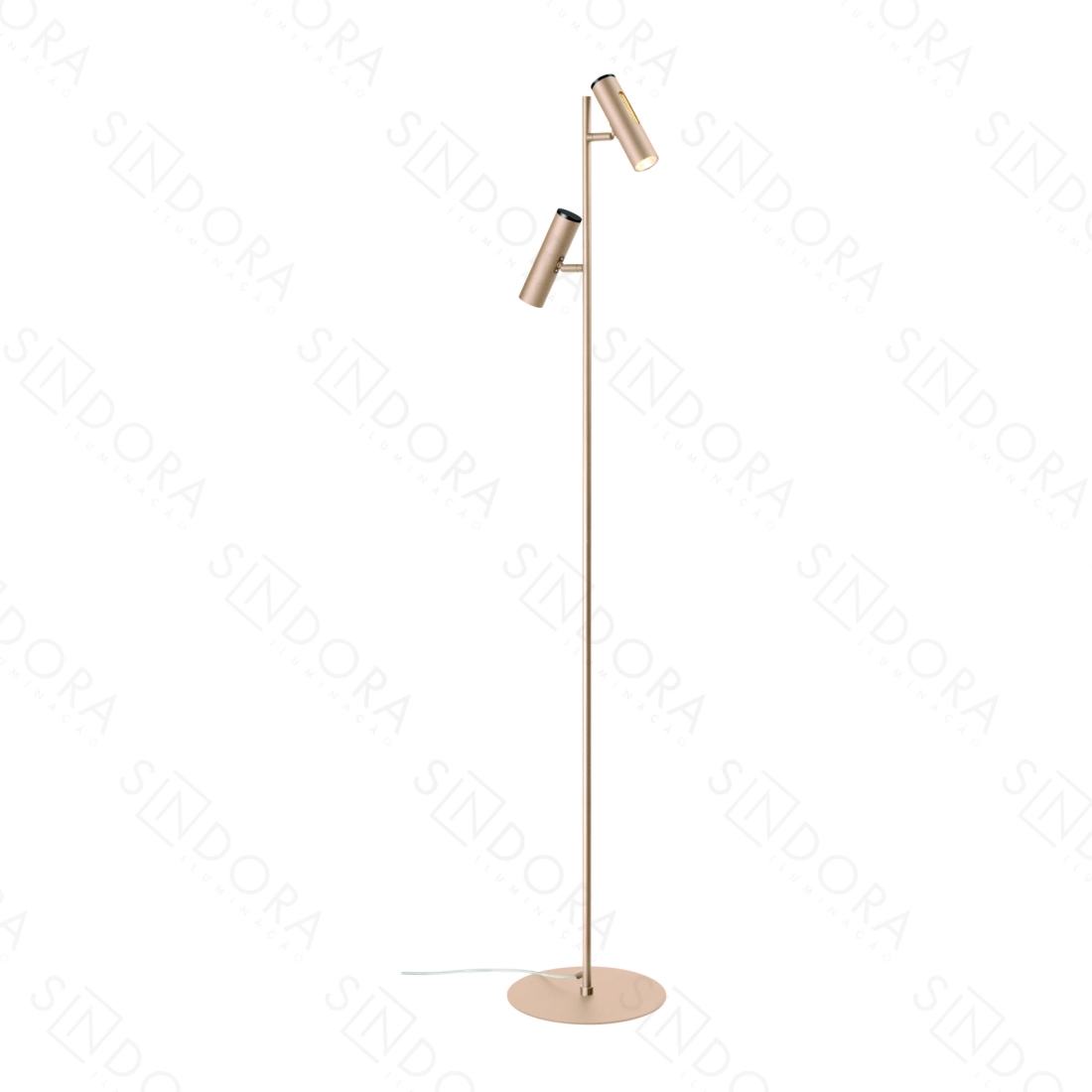 Coluna Sindora 10 watts 3000K Metal Dourado e Acrílico Ø250x1430mm DCD01833
