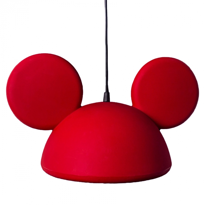 Pendente USARE Orelhas Mickey Vermelho 1L E27 240x410x270mm 