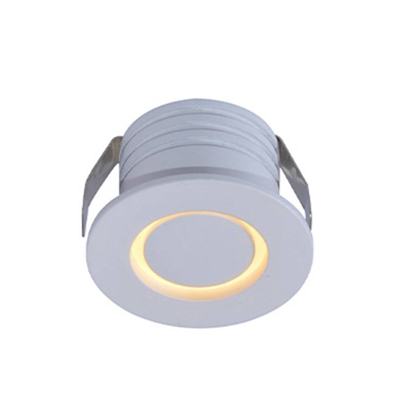 Mini Spot Embutido Nordecor Nobi Redondo 3 watts 3000K Branco Ø43x28mm 6439