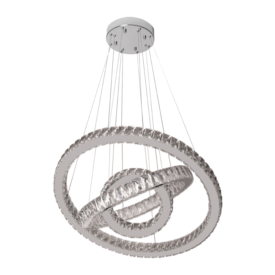 Pendente DNA Lustres Três Alianças Slim Espelhado 45 watts 3000K Ø600/400/200mm ALR-60-3