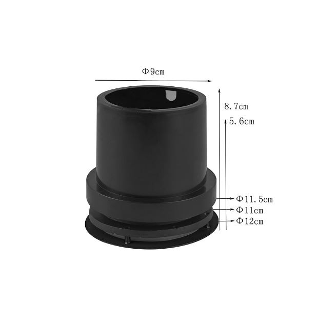 Embutido de Solo Nordecor Venna Of 15 watts 24° 3000K IP67 Preto Ø120x87mm 6423