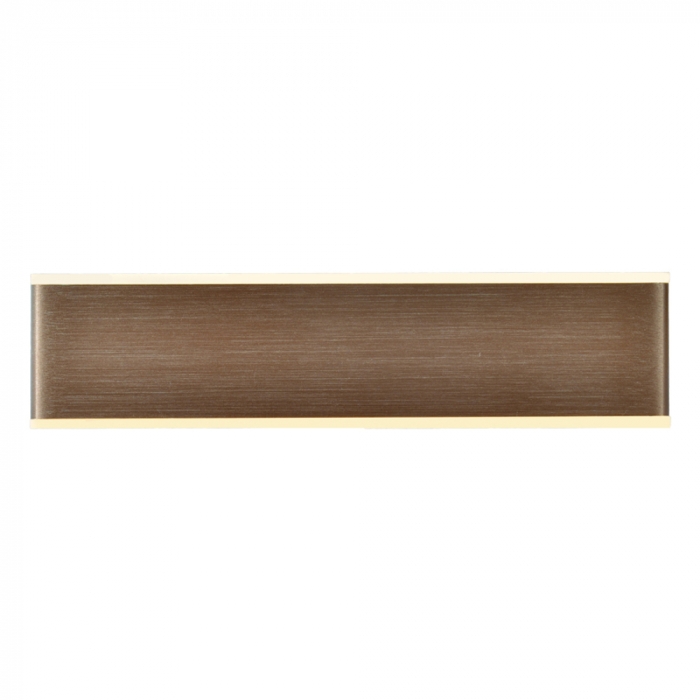 Arandela Sindora 12 watts 3000K Metal Escovado Marrom e Acrílico 310x750mm DCB03234

