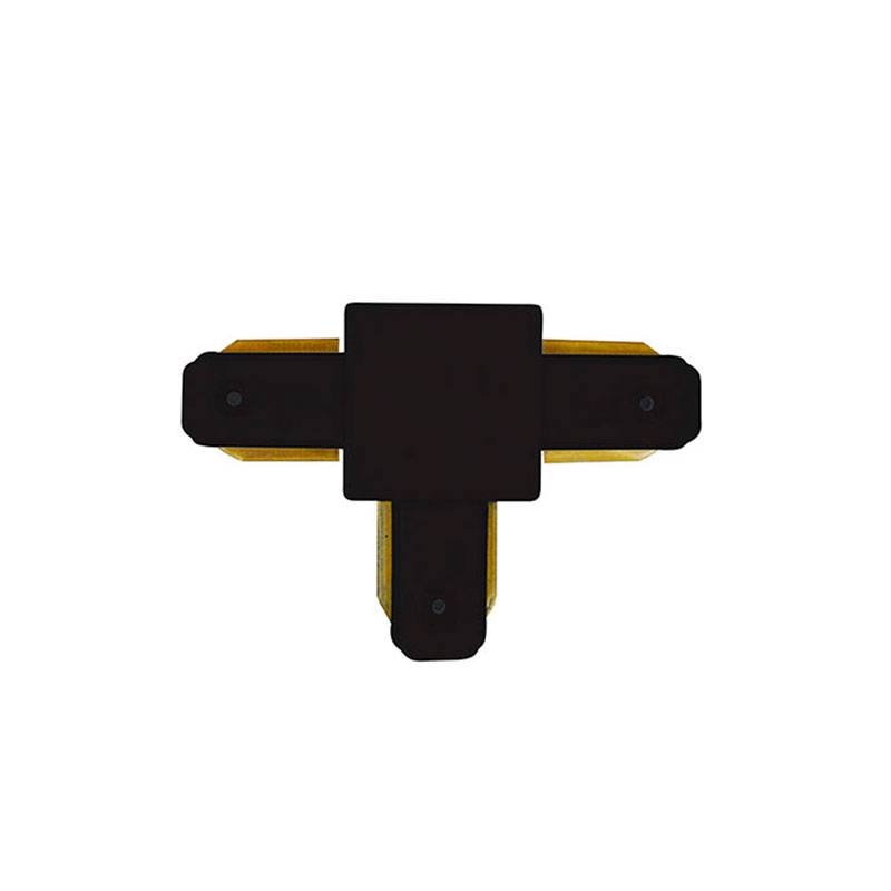 Emenda de Trilho Sobrepor T Nordecor Preto 94x35x14mm 6067