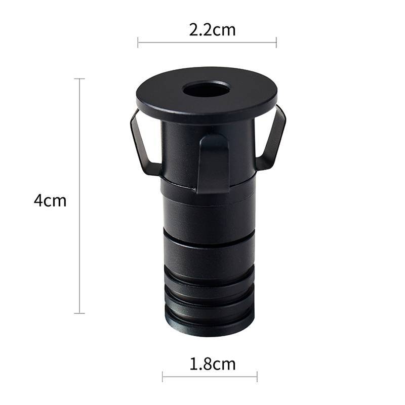 Embutido Nordecor Noa Ini 1 watts 2700K 24° Preto Ø22x40x18mm IRC90 Bivolt 6501