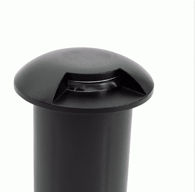 Embutido de Solo Nordecor Zola 1 Facho 1 watts IP67 3000K Preto Ø60x94mm 6240