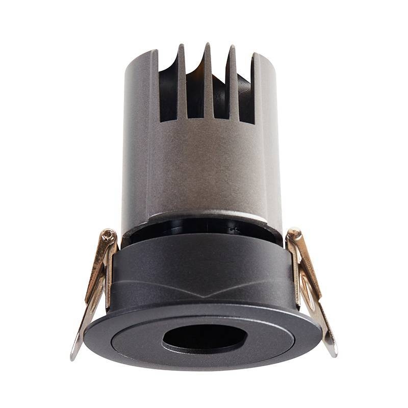 Embutido Nordecor Mayn 7 watts 2700K 24° Preto Ø65x80x55mm IRC97 Bivolt 6509

