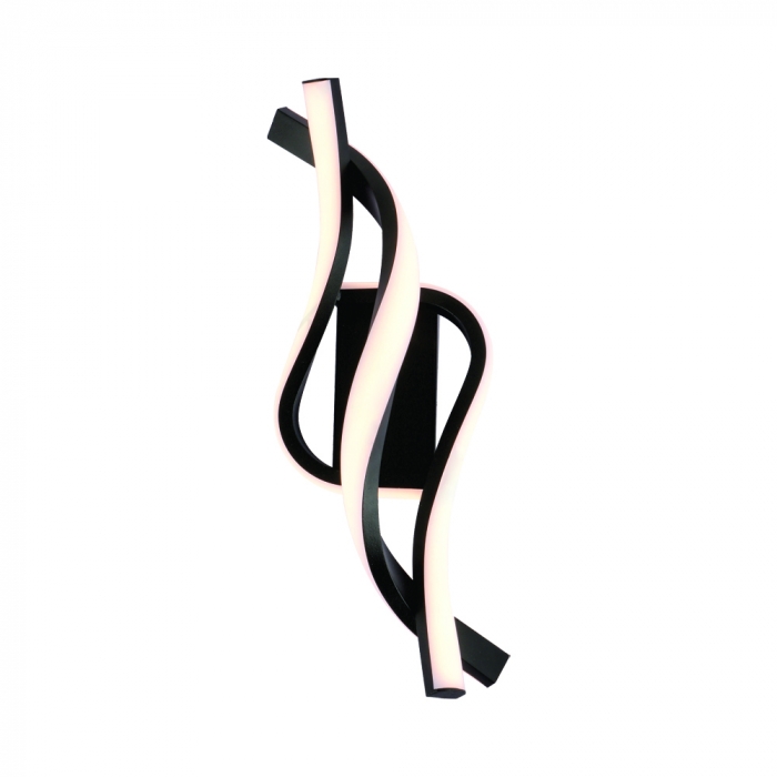 Arandela Sindora 20 watts 3000K Alumínio Preto e Silicone 350x140x300mm DCB03268

