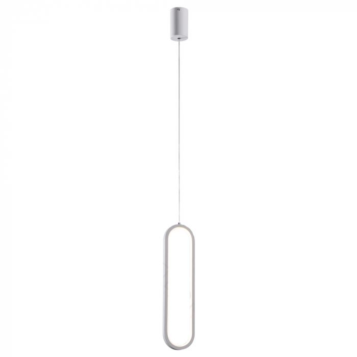 Pendente Sindora 18 watts 3000K Metal Branco e Silicone 400x100mm QD05398