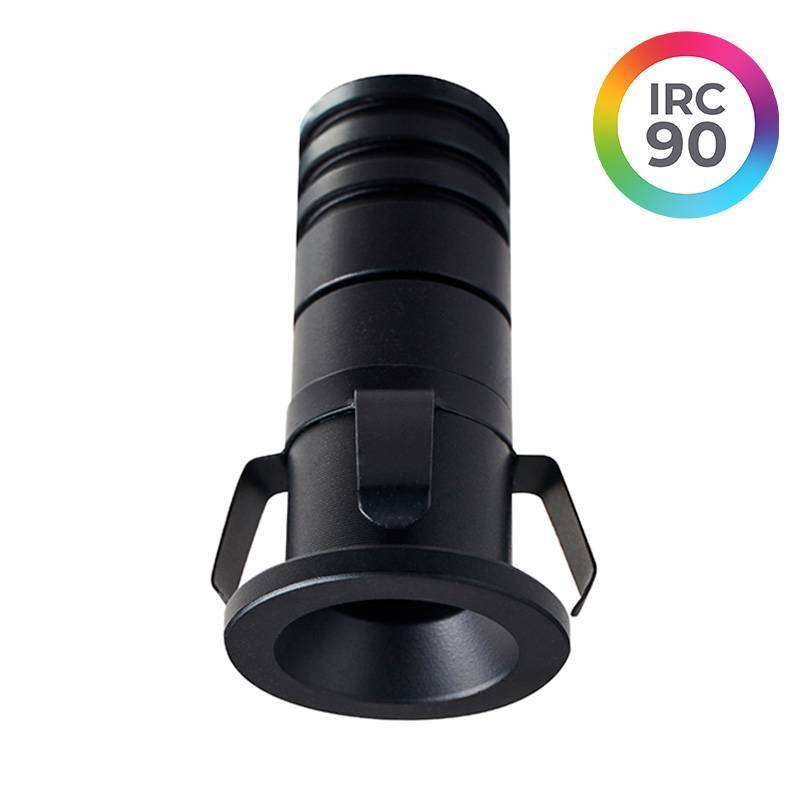 Embutido Nordecor Noa 1 watts 2700K 38° Preto Ø22x40x18mm IRC90 Bivolt 6499