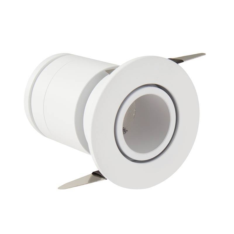 Embutido Nordecor Lun 3 watts 2700K 24° Branco Ø42x53x35mm IRC90 Bivolt 6502