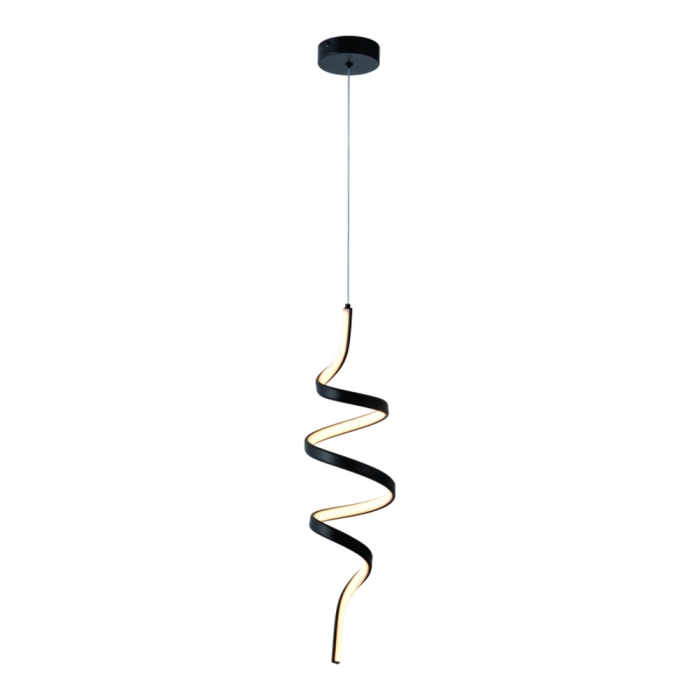 Pendente Sindora 29 watts 3000K Metal Preto e Silicone Ø160x550mm DCB03236

