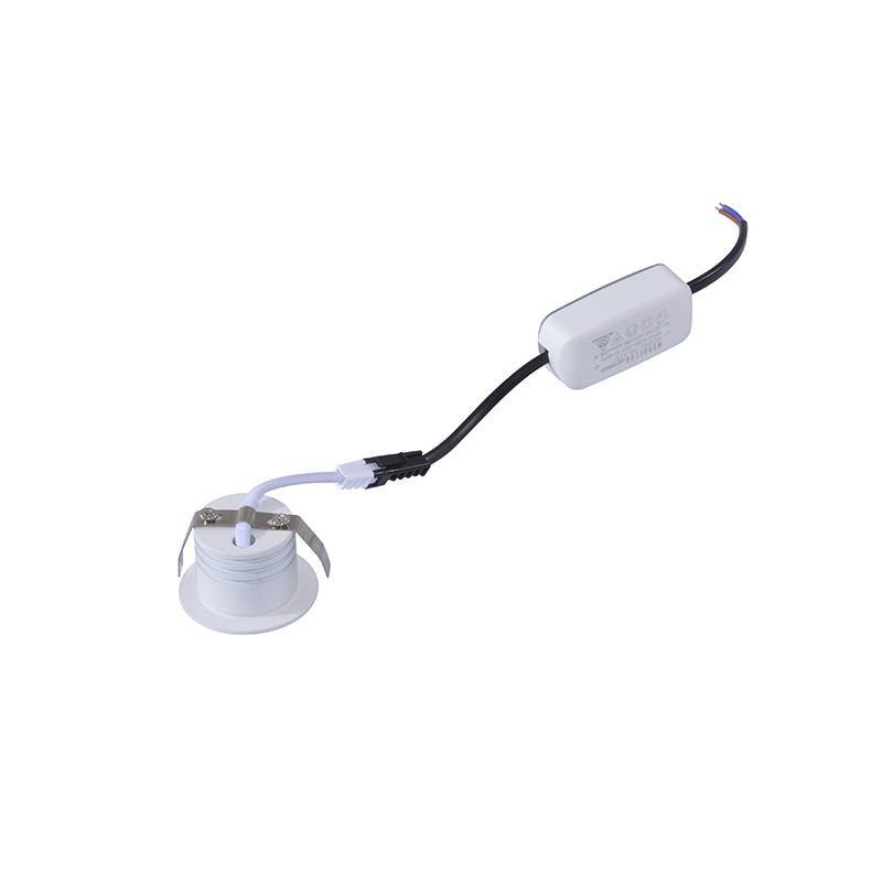 Mini Spot Embutido Nordecor Nobi Redondo 3 watts 3000K Branco Ø43x28mm 6439