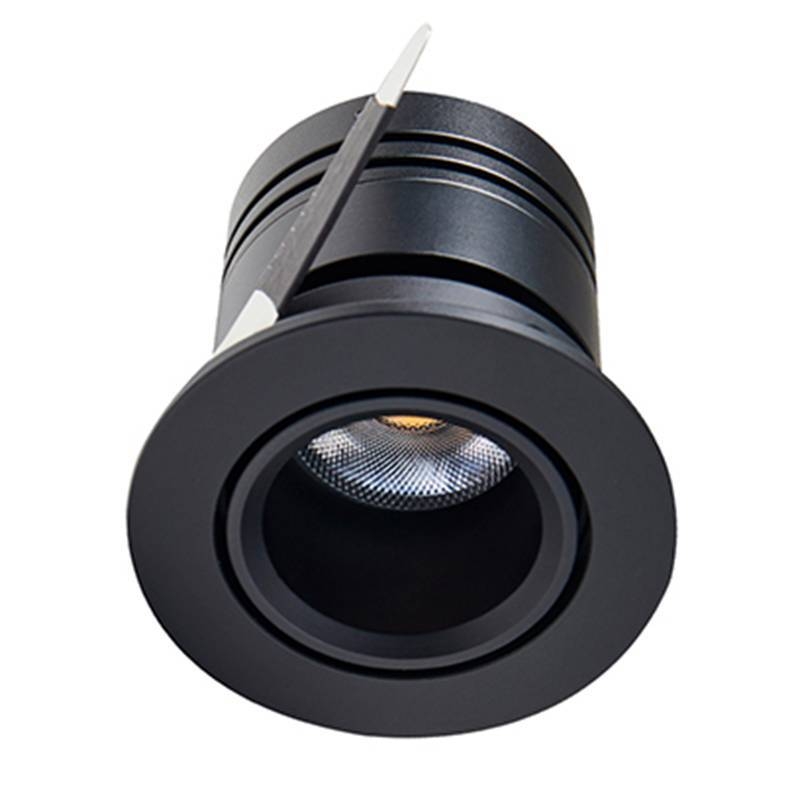 Embutido Nordecor Lun 10 watts 2700K 24° Preto Ø62x55x55mm IRC90 Bivolt 6507