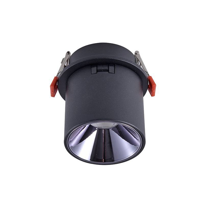 Spot Embutir Nordecor Alny 10 watts 36° IP20 3000K Preto Bivolt Ø70x60mm 6384