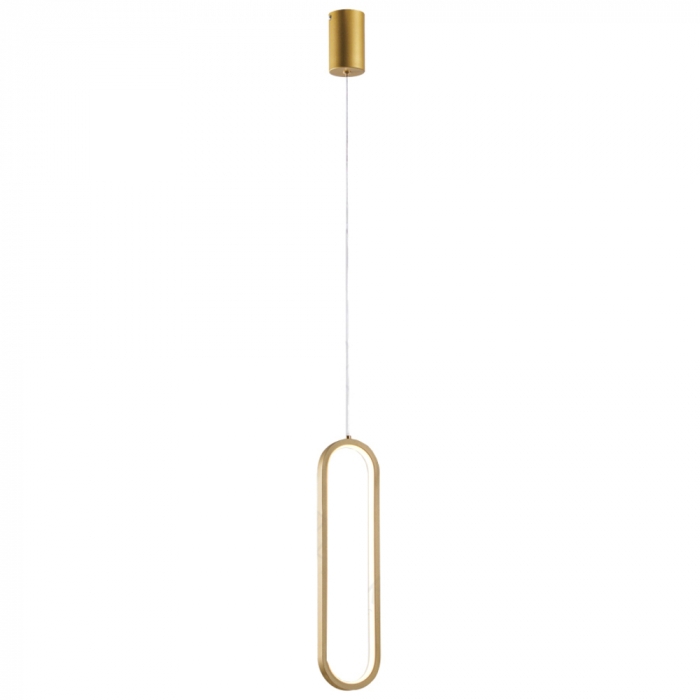Pendente Sindora 18 watts 3000K Metal Dourado e Silicone 400x100mm QD05396
