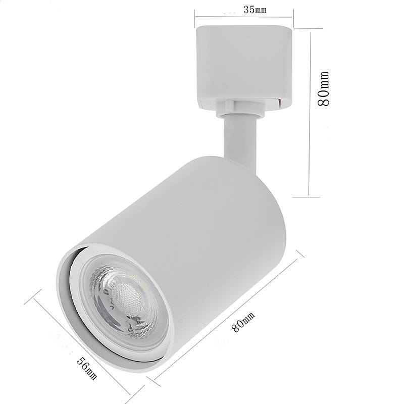 Spot para Trilho Nordecor Holzi Dicroica MR16 GU10 Branco Ø56x80mm 6609