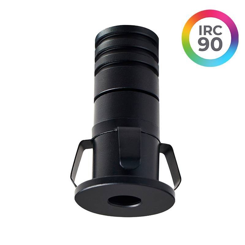 Embutido Nordecor Noa Ini 1 watts 2700K 24° Preto Ø22x40x18mm IRC90 Bivolt 6501