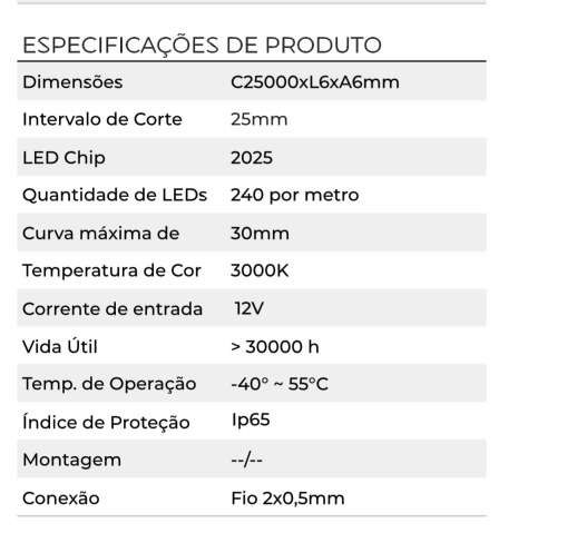 MiniNeon Flex Alpertone 6x6mm 4000K 8w/mt 12V 240 leds/mt IP65 (Rolo 25 metros) 011198