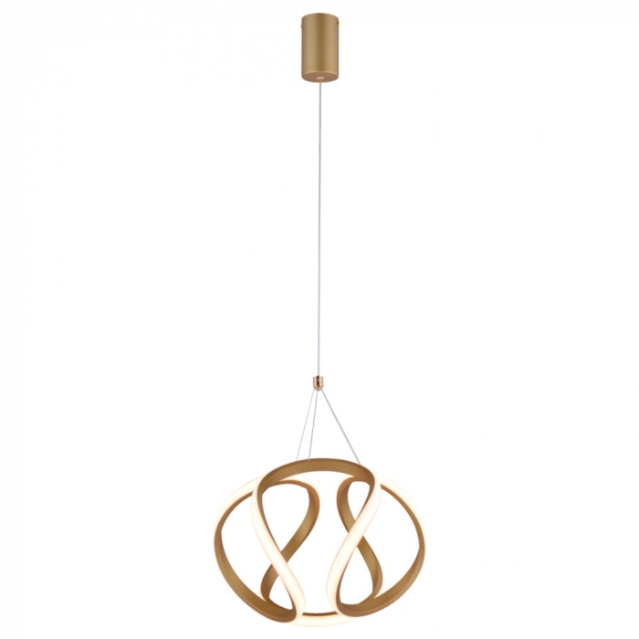 Pendente Sindora 39 watts 3000K Metal Dourado e Silicone 200mm QD05393