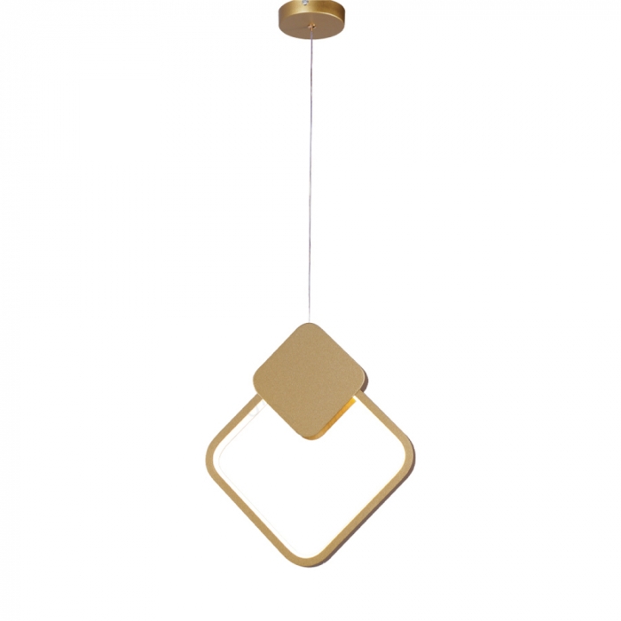 Pendente Sindora 14 watts 3000K Metal Dourado e Silicone 290x253mm DCD03098

