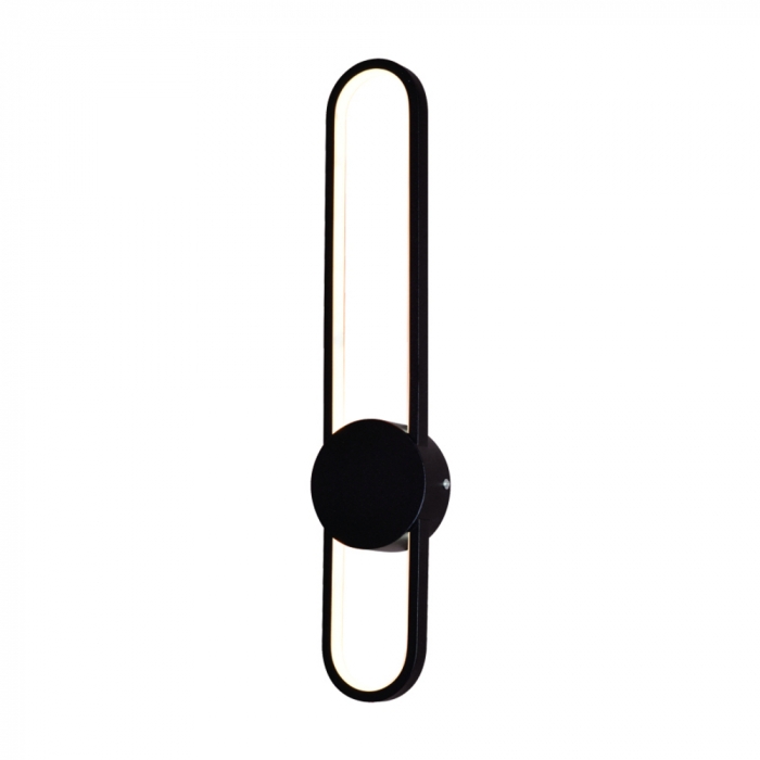 Arandela Sindora 25 watts 3000K Metal Preto e Silicone 600x100mm DCB03245

