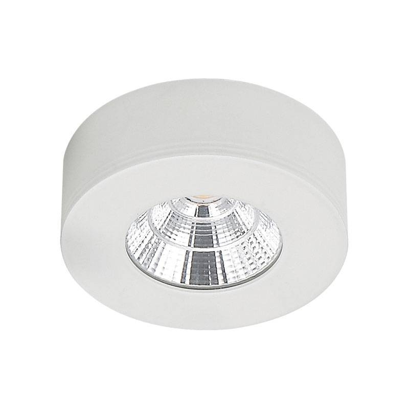 Spot Sobrepor Nordecor Redondo Asis 5 watts 3000K Branco Ø73x26mm 6169