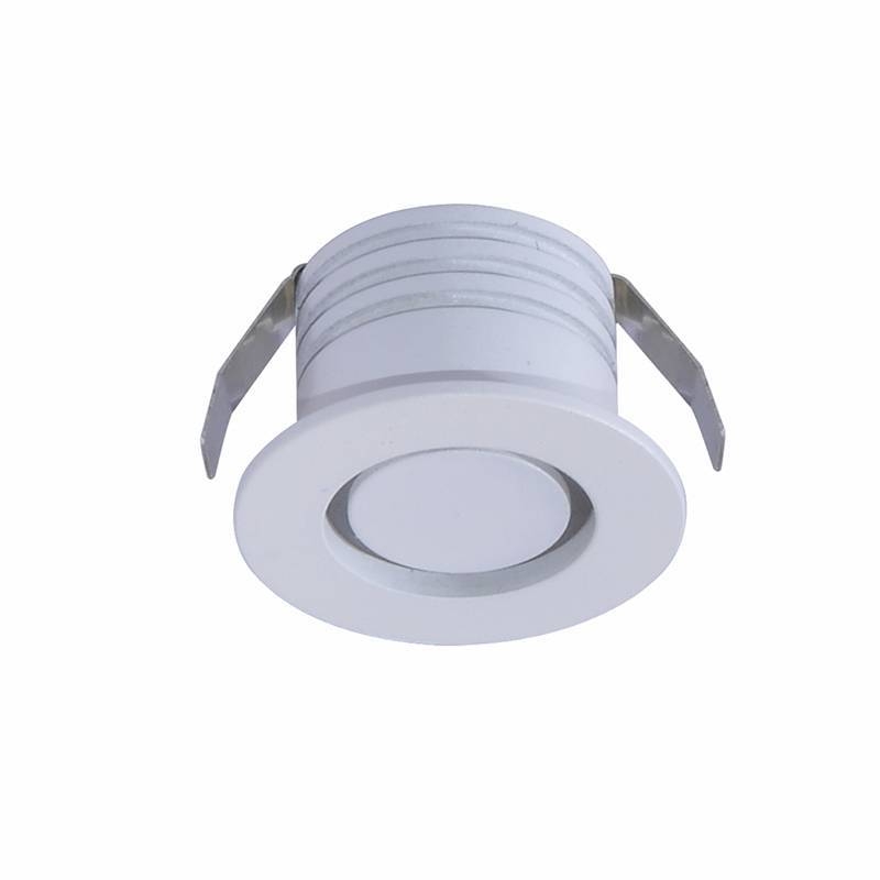 Mini Spot Embutido Nordecor Nobi Redondo 3 watts 3000K Branco Ø43x28mm 6439