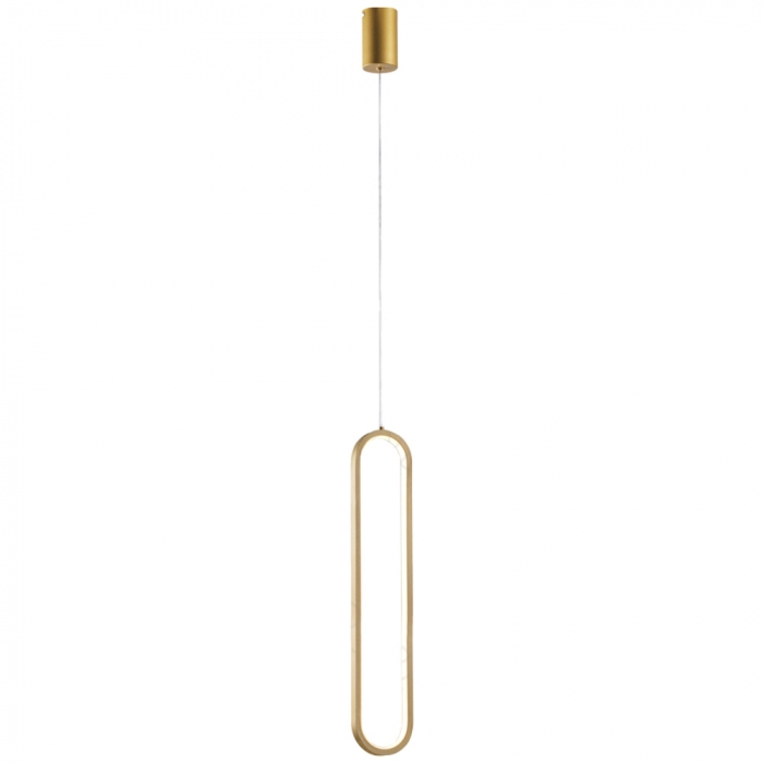 Pendente Sindora 27 watts 3000K Metal Dourado e Silicone 600x100mm QD05399

