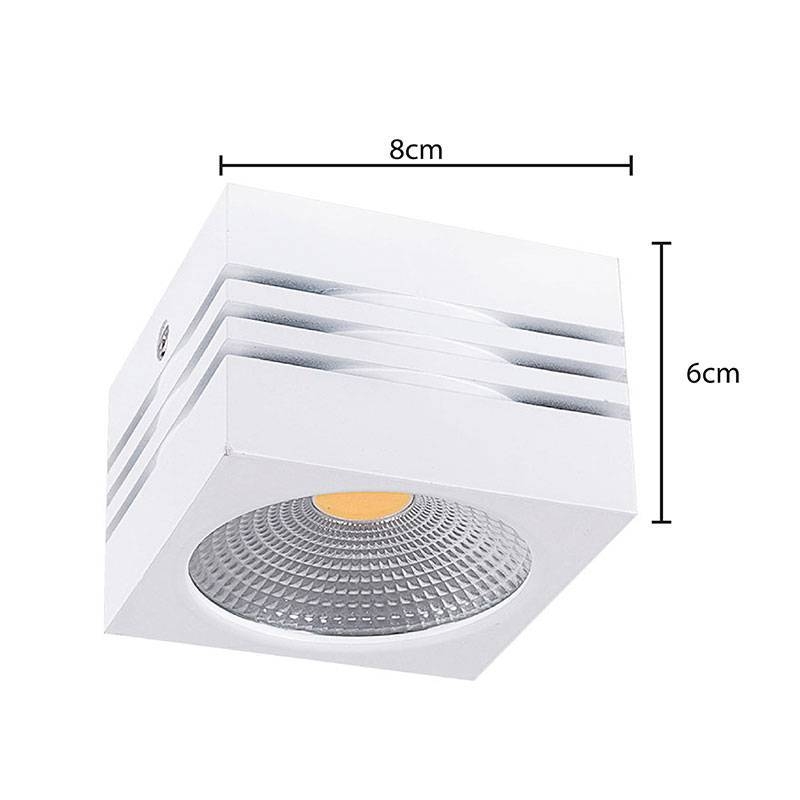 Spot Sobrepor Nordecor Viena 10 watts 3000K Branco 60x80x80mm 6142