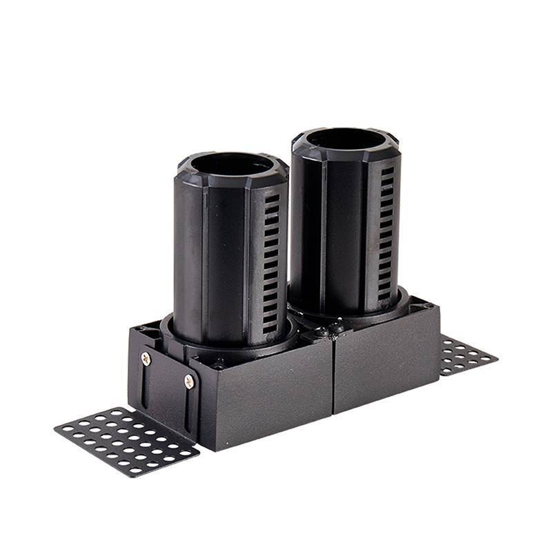 Embutido Nordecor Aiva Duo No Frame 14 watts 2700K 24° Preto Ø175x53x66mm IRC97 Bivolt 6484