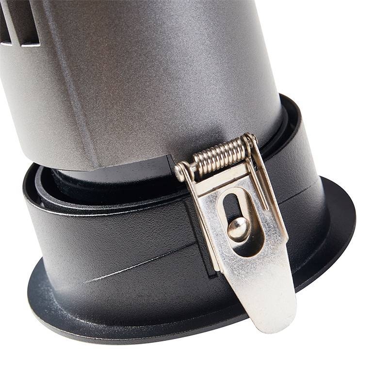 Embutido Nordecor Zaon 10 watts 2700K 24° Preto Ø85x85x75mm IRC97 Bivolt 6514