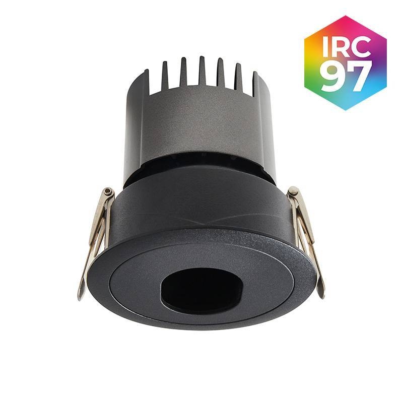 Embutido Nordecor Mayn 10 watts 2700K 24° Preto Ø85x85x75mm IRC97 Bivolt 6511