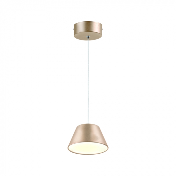 Pendente Sindora 9 watts 3000K Metal Dourado e Acrílico Ø160x100mm DCD01830