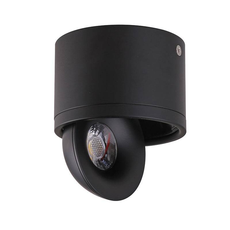 Spot Sobrepor Nordecor Skel 7 watts 24° 3000K Preto Ø90x100mm 6317
