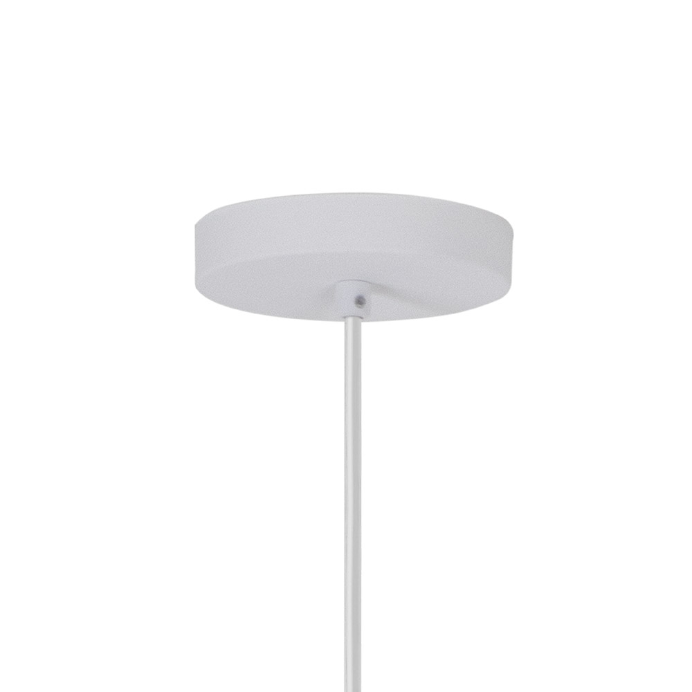 Pendente Blumenau Gaia Aço Branco e Fio de Algodão Cru 1L E27 Ø595x240mm 876000-71