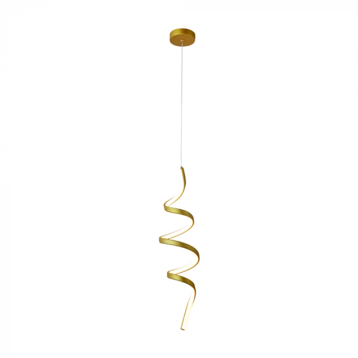 Pendente Sindora 29 watts 3000K Metal Dourado e Silicone Ø160x550mm DCB03235

