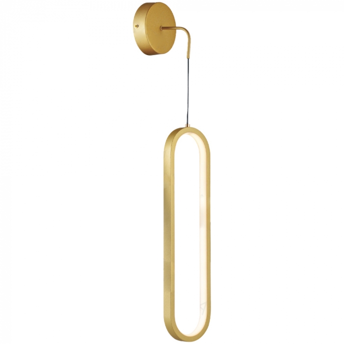 Arandela Sindora 18 watts 3000K Metal Dourado e Silicone 400mm DCB03165

