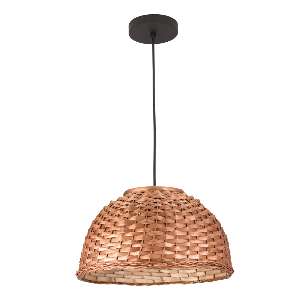 Pendente Blumenau Bali Cesto Vime 1L E27 Ø350x200mm 853010.08