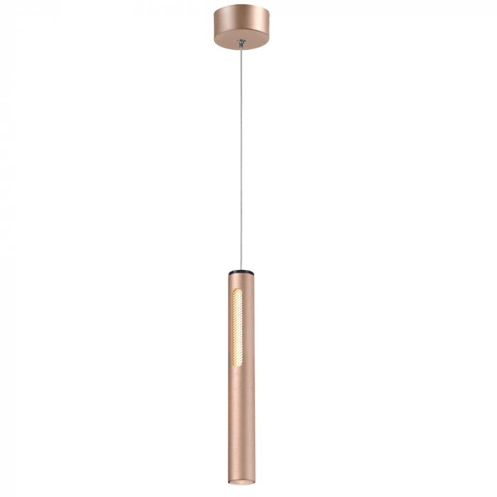 Pendente Sindora 7 watts 3000K Metal Dourado e Acrílico Ø40x325mm DCD01825