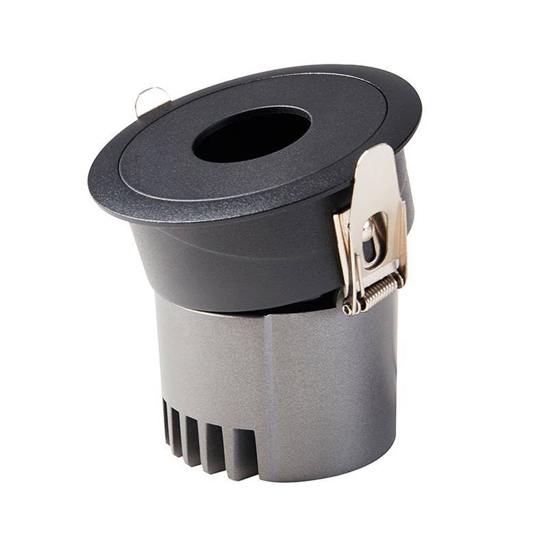 Embutido Nordecor Zaon 10 watts 2700K 24° Preto Ø85x85x75mm IRC97 Bivolt 6514