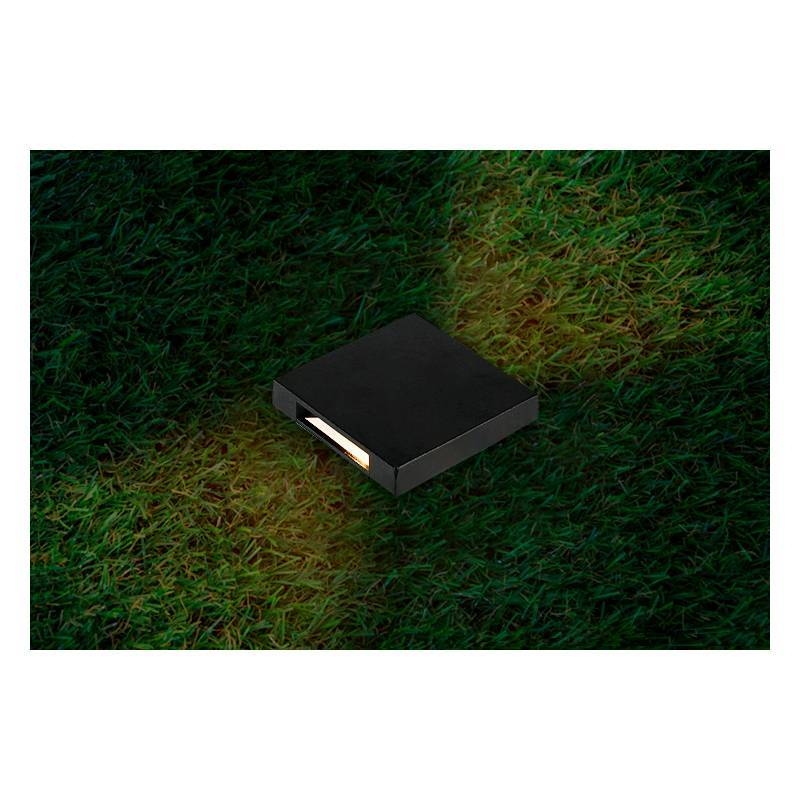 Embutido de Solo Nordecor Eran 1 watts IP67 3000K Preto Bivolt 55x55x90mm 6410