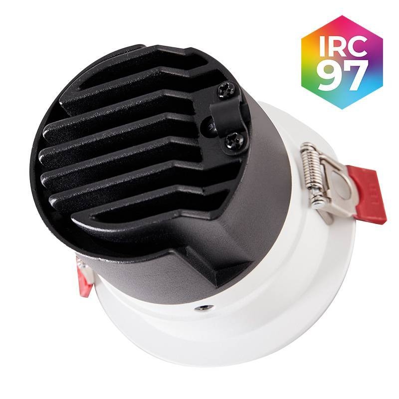 Embutido Nordecor Zagle Wall Washer 12 watts 2700K 38° Branco Ø85x73mm IRC97 Bivolt 6472