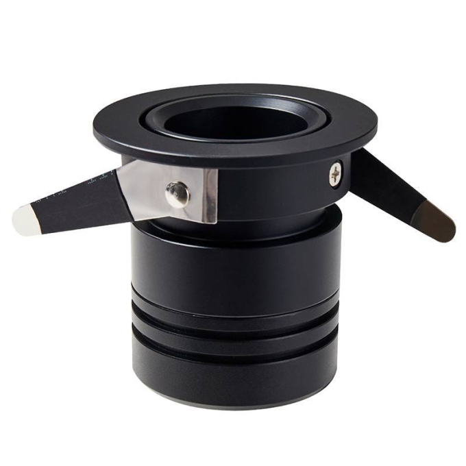 Embutido Nordecor Lun 10 watts 2700K 24° Preto Ø62x55x55mm IRC90 Bivolt 6507