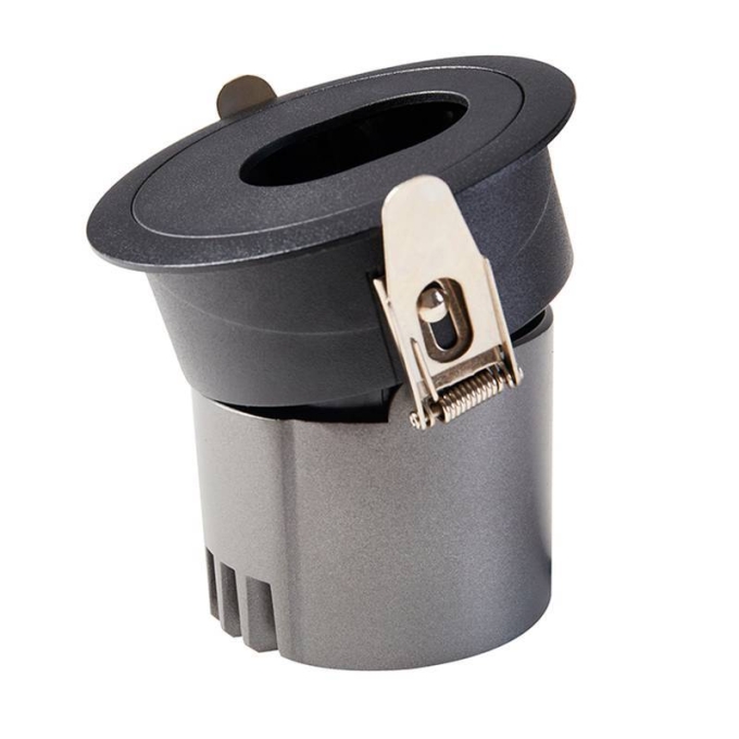 Embutido Nordecor Mayn 10 watts 2700K 24° Preto Ø85x85x75mm IRC97 Bivolt 6511