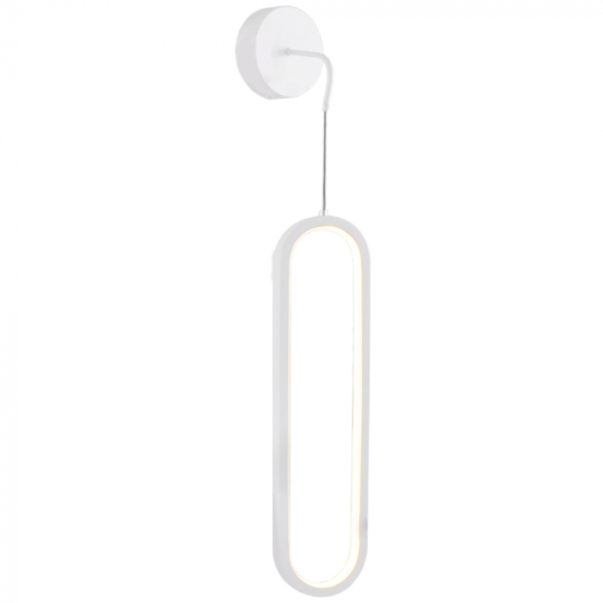 Arandela Sindora 18 watts 3000K Metal Branco Silicone 400mm DCB03167

